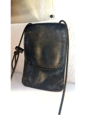 Women's Wild West Black Leather Crossbody Bag One Size